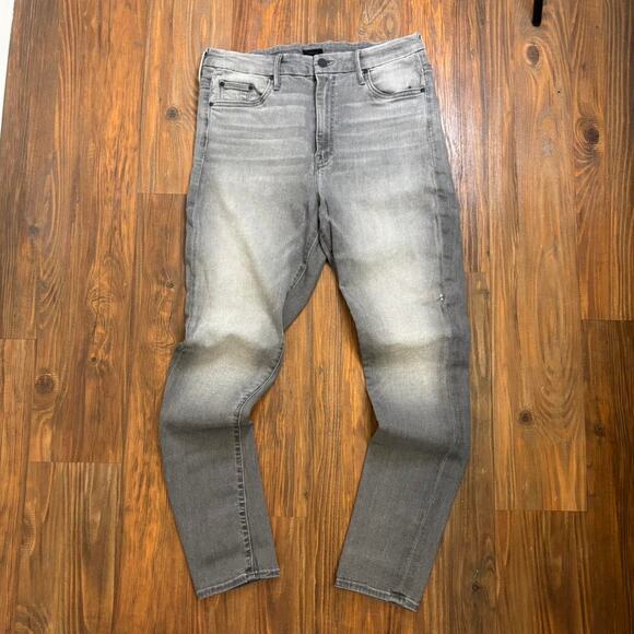 Mother The Looker High-Rise Stretchy Skinny Jeans Gray Color– Size 32 - Picture 2 of 8